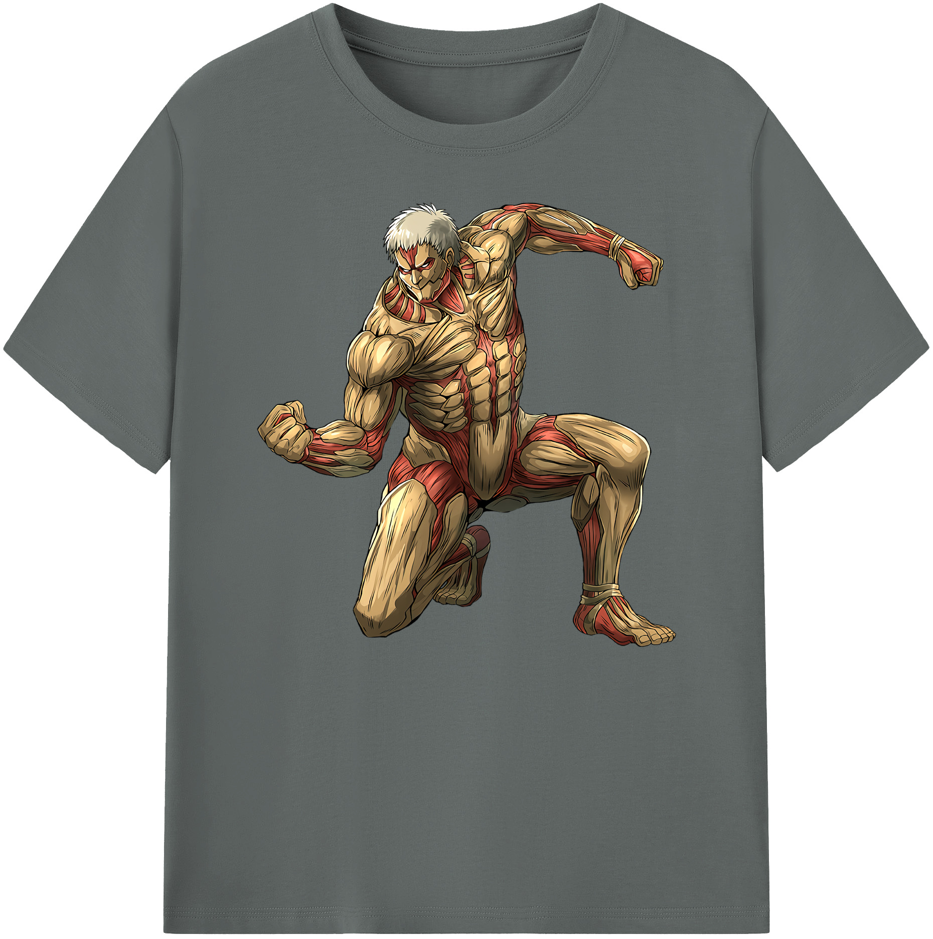 （画像用） 進撃の巨人 Attack on Titan 綿100％ メンズ半袖Tシャツ｜肌触りやわらか＆通気性